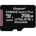 Kingston CANVAS SELECT PLUS/micro SDXC/256GB/100MBps/UHS-I U3 / Class 10