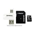 GOODRAM microSDXC karta 64GB M1A4 All-in-one (R:100/W:10 MB/s), UHS-I Class 10, U1 + Adapter + OTG c