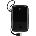 Baseus PPQD-A01 Qpow Digital Display Powerbank 10 000 mAh 15W Black