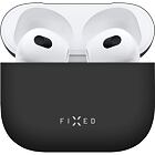 FIXED Ultratenké silikónové púzdro Silky pre Apple Airpods 3 Black