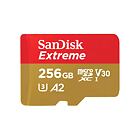 SanDisk Extreme/micro SDXC/256GB/190MBps/UHS-I U3 / Class 10/+ Adaptér