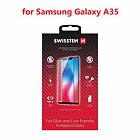 SKLO SWISSTEN FULL GLUE, COLOR FRAME, CASE FRIENDLY PRO SAMSUNG GALAXY A35 ČERNÉ