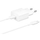 EP-T1510XWE Samsung USB-C 15W Cestovní nabíječka + USB-C Datový Kabel White