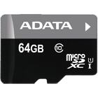 Adata/micro SD/64GB/UHS-I U1 / Class 10/+ Adaptér