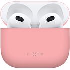 FIXED Ultratenké silikónové púzdro Silky pre Apple Airpods 3 Pink