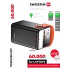 SWISSTEN POWER LINE POWER BANK 60000 mAh PRO NOTEBOOKY 65W POWER DELIVERY BLACK