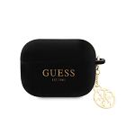 Guess 4G Charms Silikónové Puzdro pre Airpods Pro 2 Black