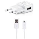 EP-TA200EWE + ECB-DU4EWE Samsung 15W Cestovní nabíječka + microUSB Datový Kabel White (OOB Bulk)