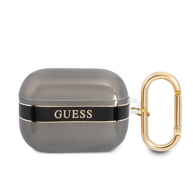 Guess TPU Printed Stripe Pouzdro pro Airpods Pro Black