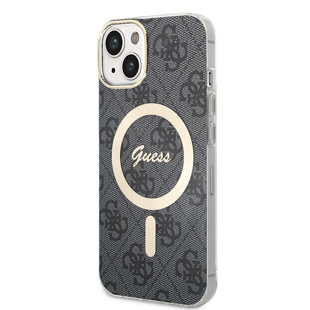 Guess IML 4G MagSafe Zadní Kryt pro iPhone 14 Black