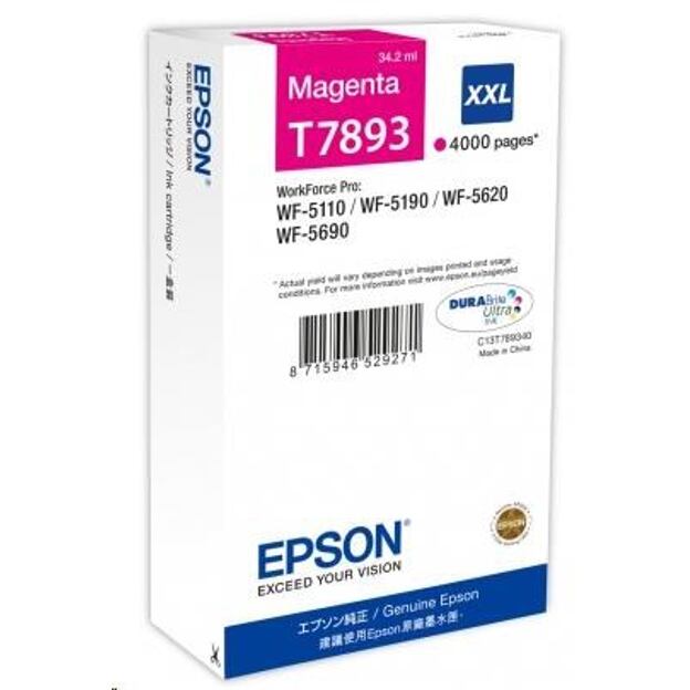 WF-5xxx Series Ink Cartridge XXL Magenta T7893