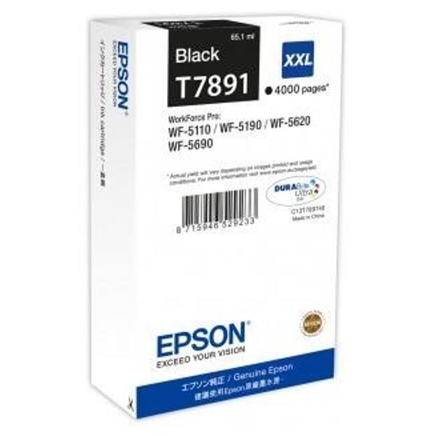 WF-5xxx Series Ink Cartridge XXL Black T7891