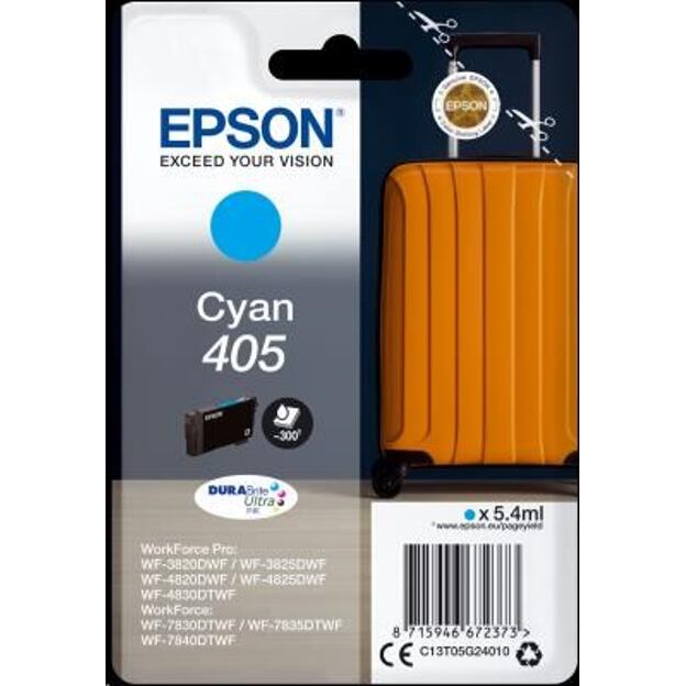 Epson Singlepack Cyan 405 DURABrite Ultra Ink