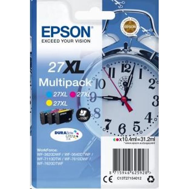 Epson Multipack 3-colour 27XL DURABrite Ultra Ink