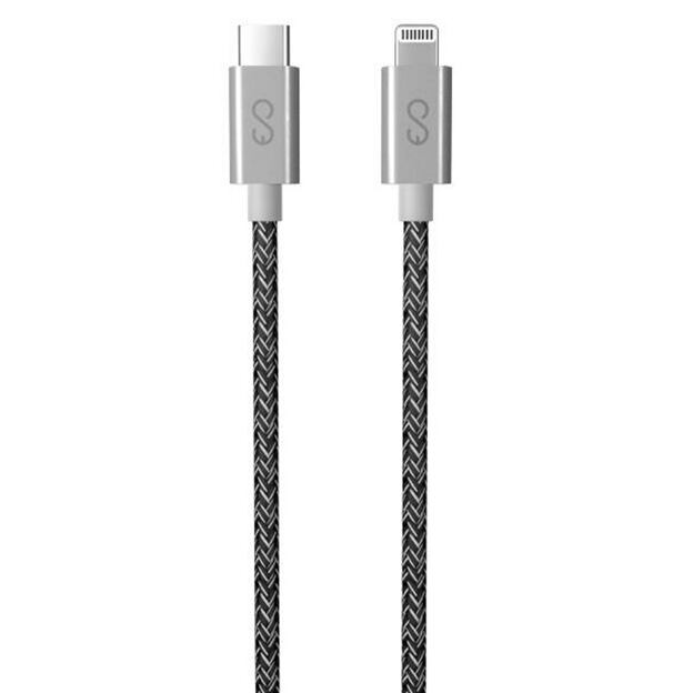 Epico pletený USB-C to Lightning kabel Space Grey