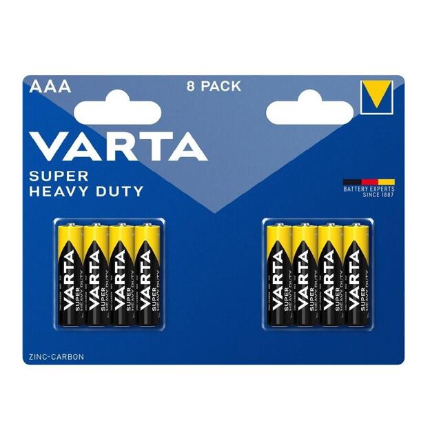 Varta Super Heavy Duty AAA Baterie 8ks