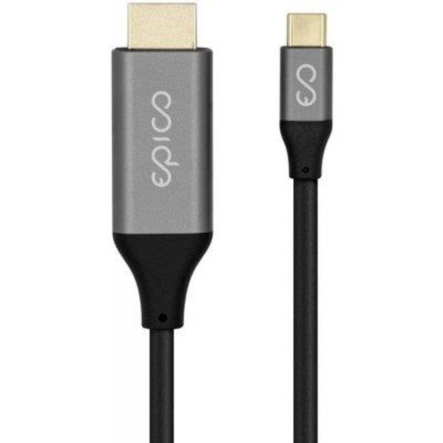 EPICO kabel USB-C - HDMI M/M 4K 1.8m tmavě šedá