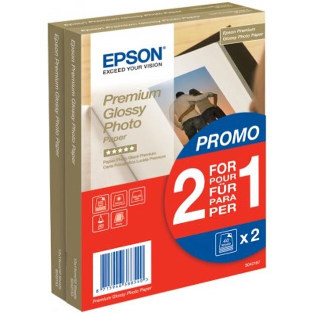 Prem. Glossy Photo Paper 255g A6 2x40 listů