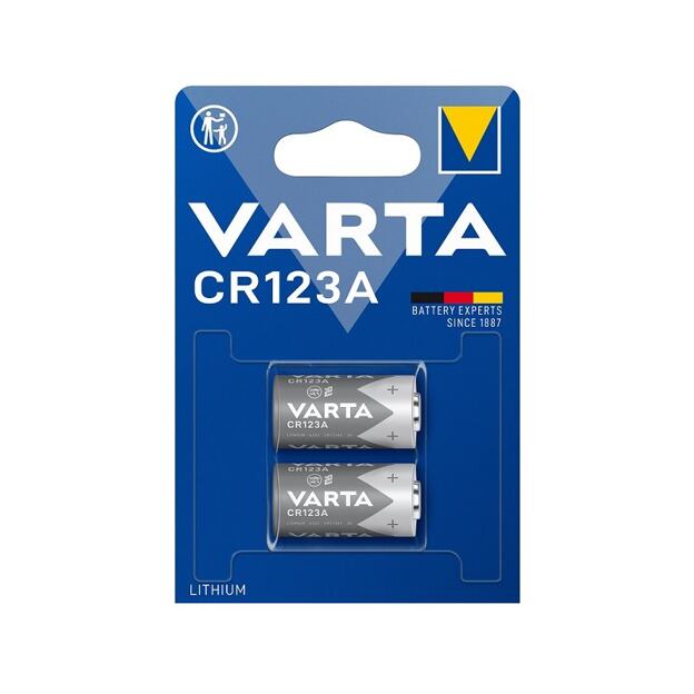 Varta Lithium CR123A Baterie 2ks