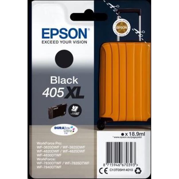 Epson Singlepack Black 405XL DURABrite Ultra Ink