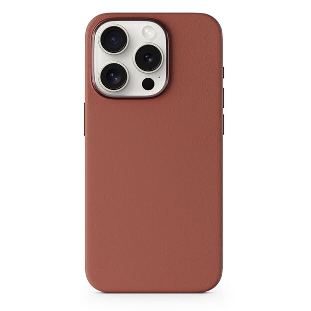 Epico Mag+ Leather Case iPhone 15 Pro Max Brown