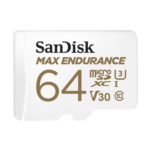 SanDisk Max Endurance/micro SDXC/64GB/100MBps/UHS-I U3 / Class 10/+ Adaptér