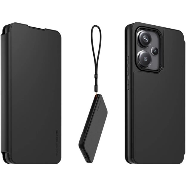 Made for Xiaomi Book Pouzdro s Poutkem pro Xiaomi Redmi Note 13 Pro+ 5G Black