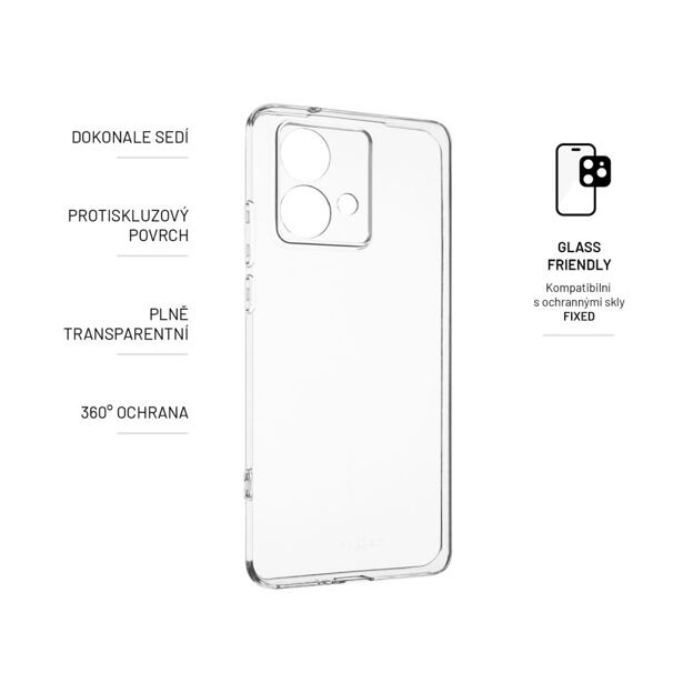 FIXED Story TPU Back Cover for Motorola Edge 40 Neo, clear