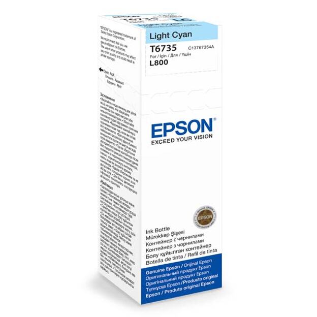 Epson T6735 Light Cyan ink 70ml  pro L800