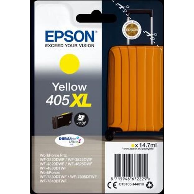 Epson Singlepack Yellow 405XL DURABrite Ultra Ink