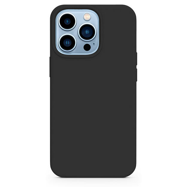 Epico Silicone Case Magnetic iPhone 13, Black