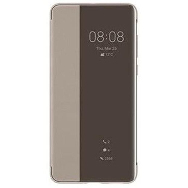 Zánovné Huawei Original S-View Puzdro pre Huawei P40 Khaki (EU Blister)