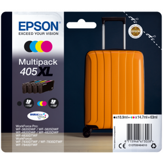 Epson Multipack 4 Colours 405XL DURABrite Ultra Ink