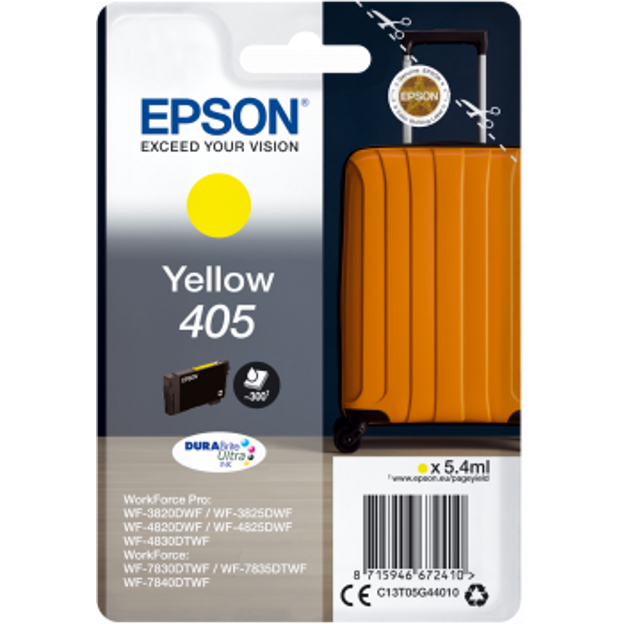 Epson Singlepack Yellow 405 DURABrite Ultra Ink