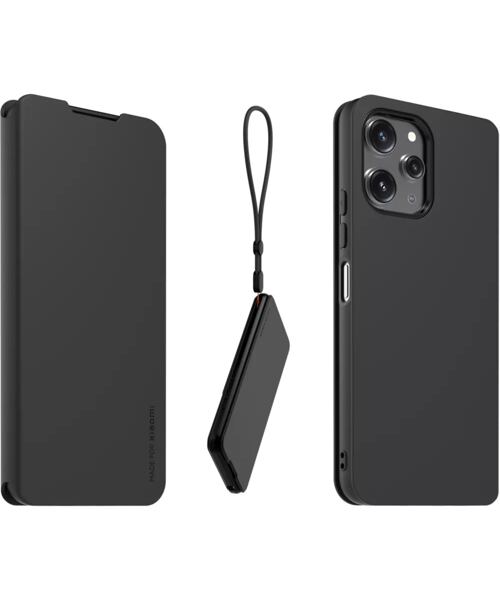 Made for Xiaomi Book Pouzdro s Poutkem pro Xiaomi Redmi 12 4G/5G Black