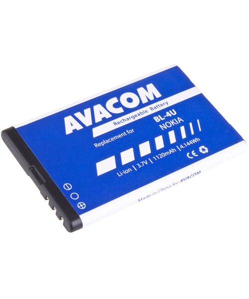 Baterie AVACOM GSNO-BL4U-S1120A do mobilu Nokia 5530, E66, 5530, E75, 5730, Li-Ion 3,7V 1120mAh