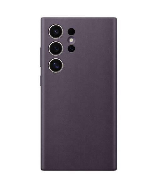 Samsung Zadní kryt z veganské kůže S24 Ultra Dark Violet