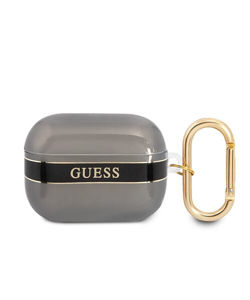 Guess TPU Printed Stripe Pouzdro pro Airpods Pro Black