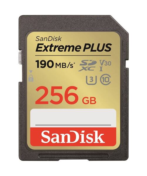 SanDisk Extreme PLUS/SDXC/256GB/UHS-I U3 / Class 10