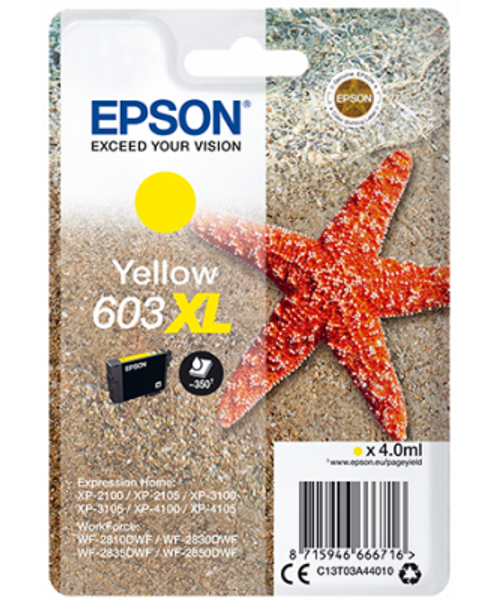 Epson singlepack, Yellow 603XL