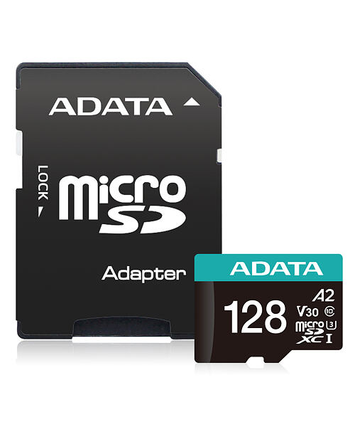 ADATA V30S/micro SDXC/128GB/UHS-I U3 / Class 10/+ Adaptér