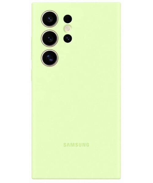 Samsung Silikonový zadní kryt S24 Ultra Light Green