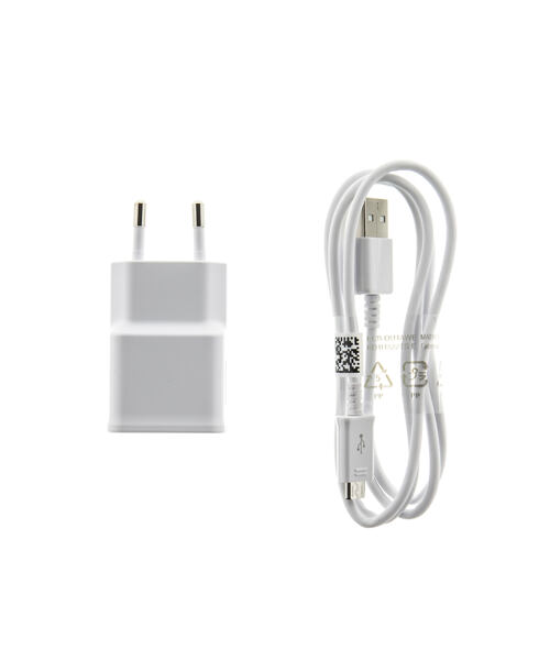 EP-TA50EWE + ECB-DU4AWE Samsung 8W Cestovní nabíječka + microUSB Datový Kabel White (OOB Bulk)