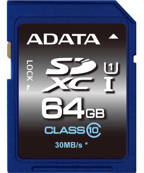 ADATA/SDXC/64GB/UHS-I U1 / Class 10