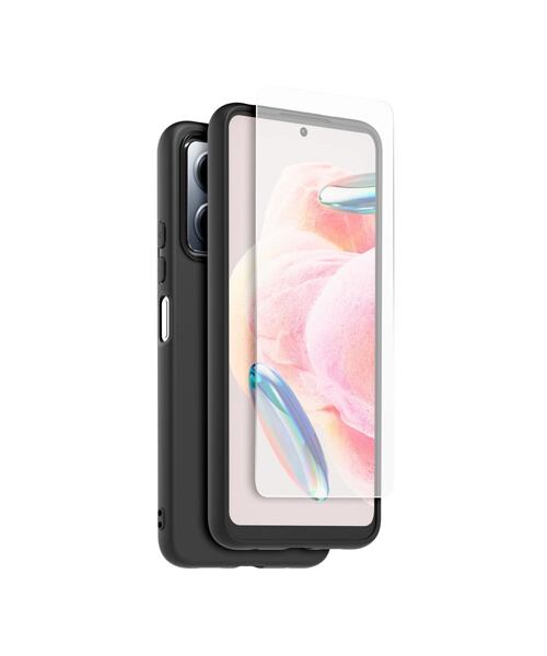 Made for Xiaomi TPU Kryt + Tvrzené Sklo pro Xiaomi Redmi Note 12 4G Black