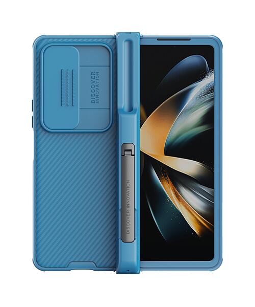 Nillkin CamShield PRO Slot+Stand Zadní Kryt pro Samsung Galaxy Z Fold 4 5G Blue