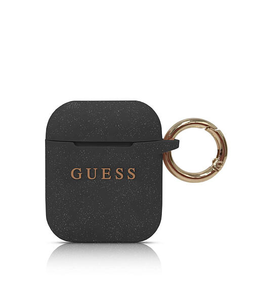 Guess Silikonové Pouzdro pro Airpods 1/2 Black