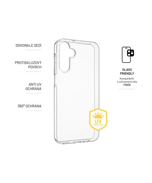 TPU gelový kryt FIXED Story AntiUV pro Samsung Galaxy A15/A15 5G, čirý