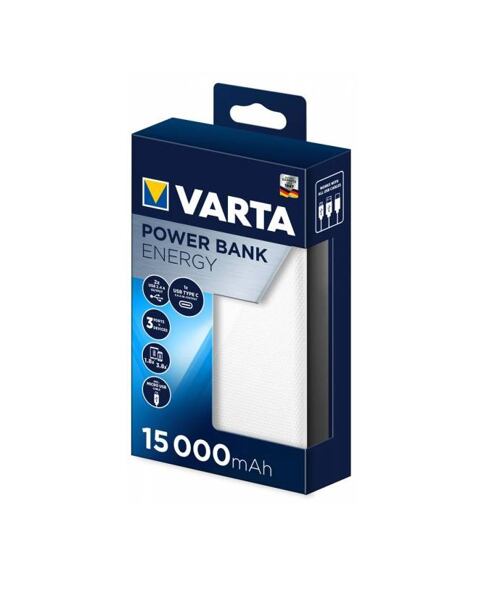 VARTA Powerbanka Energy 15000mAh White