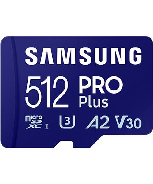 Samsung/micro SDXC/512GB/USB 3.0/USB-A/Class 10/+ Adaptér/Modrá